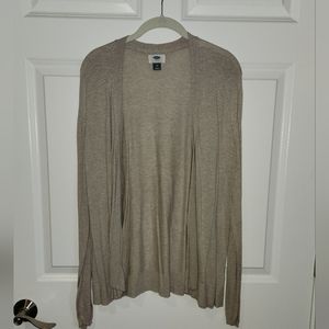 Tan open cardigan